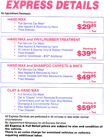 complete auto and small truck detailing